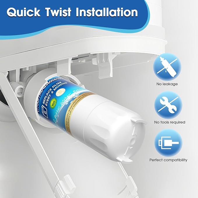 ADQ36006101 Water Filter Replacement for LG® LT700P, ADQ36006102,ADQ36006101- s, Kenmore® 9690, 469690, 46-9690, RWF1200A, RWF1052, LFXS29766S, LFX31925ST, LFX28968ST, LFXC24726S 2PACK