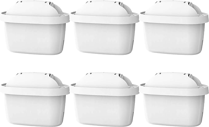 6 Packs Replacement for Brita® Mavea® Maxtra®, 105731, 1001122, NSF, TÜV SÜD Certified Pitcher Water Filter, AQUA CREST (NOT for Waterdrop's Pitchers)