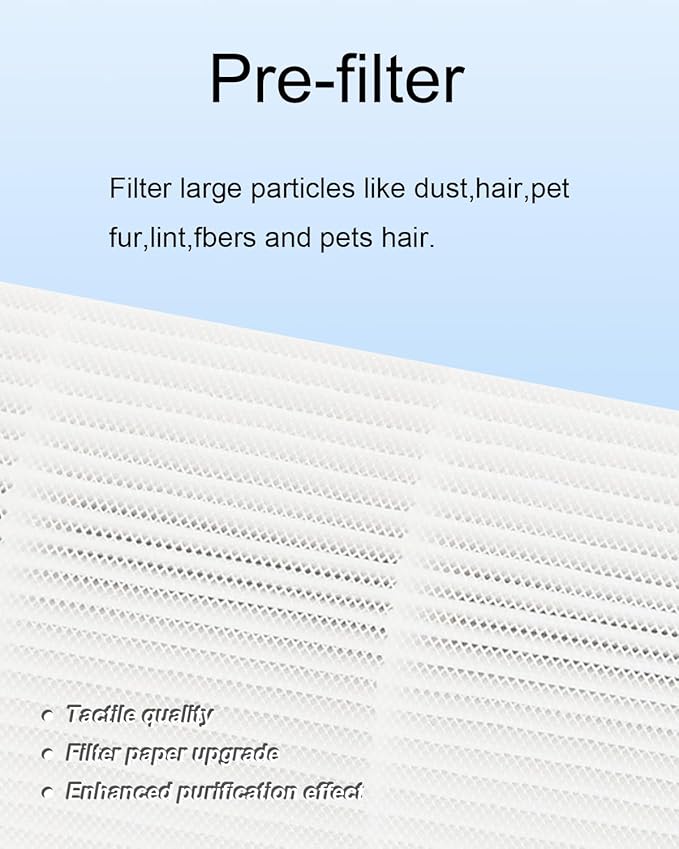 2 Pack AP-T45 AP-40FT Filters Replacement,True HEPA Filter Compatible with Homedics Total Clean 5-in-1 Air Cleaner Purifier AP-T40FL,AP-T40WT,AP-T40WTAR,AP-T45,AP-T45-BK,AP-T45-WT,Part #1461901