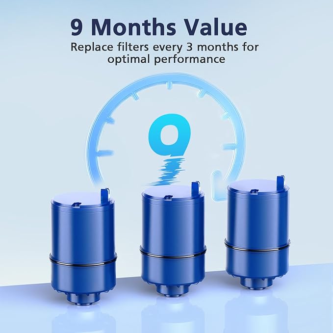 3 Pack Water Filter Replacement Compatible with All PUR®, PUR®PLUS Faucet Filtrat-ion Systems, Pur® RF-9999® Faucet Water Filter, High Efficiency Filtration and 18-Month Value, NSF Certified, Blue