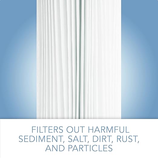 CFS – 10" x 4.5" 30 Micron Compatible Water Filters for HDX HDX4PF4 Pleated High Flow Whole House Filter, Reduces Sediment, 2-Pack
