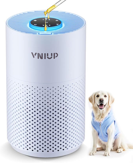 𝐍𝐞𝐰𝐞𝐬𝐭 Air Purifiers for Home Bedroom up to 800 ft², VNIUP H14 HEPA Room Air Purifiers for Bedroom with Fragrance Function, with Sleep Mode& Light Mode Air Cleaner for Pet Dander Odor Dust Smoke