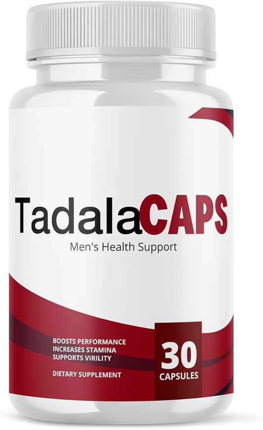 TadalaCaps Health Support, The Official Tadala Caps Pills, All Natural Premium Advanced Formula, TadalaCapsules - Maximum Strength, Daily Nutrition Multivitamin, 60 Capsules for 1 Month