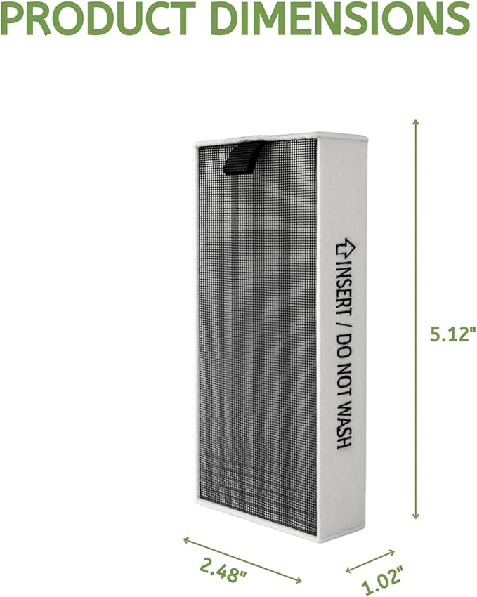 Nispira AAFTMH01 Replacement Filters For LG PuriCare Mini Portable Air Purifier AP151MWA1 2-in-1 True HEPA, 4 Packs