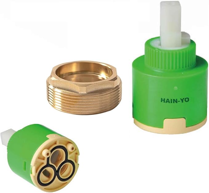 FL02GJ 35mm Single Lever Faucet Cartridge, Sturdy, OEM Faucet Cartridges, Bathroom Ceramic Cartridges, Fits 35mm Faucets Hain Yo 1 3/8"