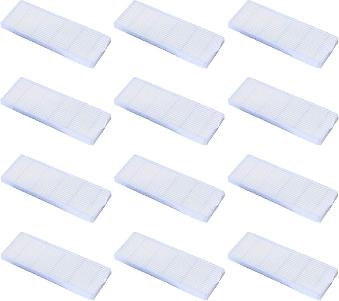 Nispira HEPA Filter Compatible with i-life Model A6 A4 A4s Robotic Vacuum Cleaner, 12 Packs
