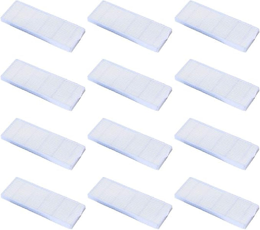 Nispira HEPA Filter Compatible with i-life Model A6 A4 A4s Robotic Vacuum Cleaner, 12 Packs