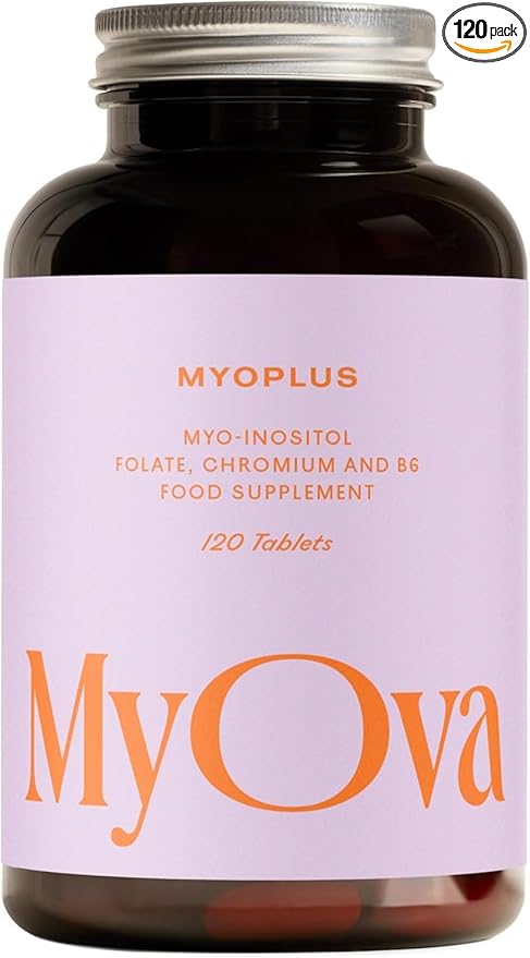 Myoplus - Myo-Inositol Supplement - 4000mg Myo Inositol, 200ug Folate & 100ug Chromium Daily Intake - Hormonal Balance for Women - 120 Vegan Tablets, 30 Days Supply