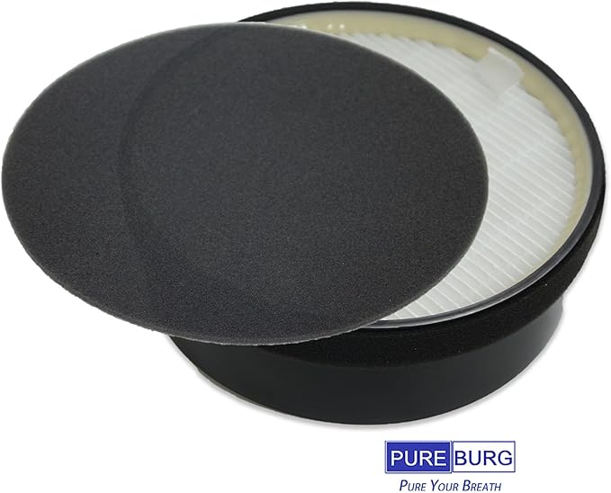 PUREBURG Replacement Filter Compatible with GENIANI G-2000-FL & TCL CISNO iHome KJ65F-A1 KJ65F-A2 Air Purifiers,2-Pack H13 HEPA Activated Carbon Pre-Filters Air Clean