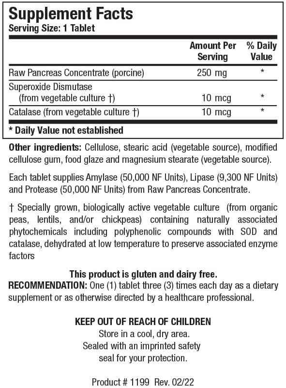 Biotics Research Bio 6 Plus Digestive Support, Supports Pancreatic Function, 50,000 NF Units Amylase, 9,300 NF Units Lipase, 50,000 NF Units Protease, Pancreatic and Digestive Enzymes 90 Tablets