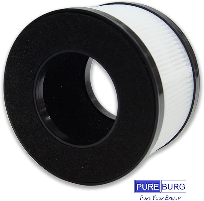 PUREBURG Replacement Filters Compatible with HIMOX AP01 H01 Air Purifier,2-Pack H13 HEPA 3-Stage Filtration Activated carbon 2-IN-1 Air Clean Dust VOCs
