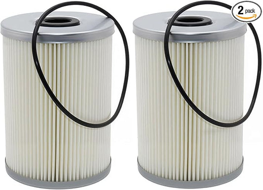 Fuel Water Separator Filter with O-ring (2Pcs) Fit for John Deere 1575 1570 1580 1585 3032E 3033R 3038E 3039R 3046R 4044M 4044R 4052R 7400A 7500A Replace for MIU802421 7029012 7020012 SN25127 50352550