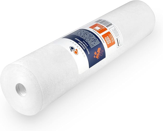 Aquaboon 5 Micron 20 x 4.5 Whole House Sediment Filter Cartridge 20 inch Water Filter Replacement Compatible with DGD-5005-20, FP25B, AP810-2, 8-Pack