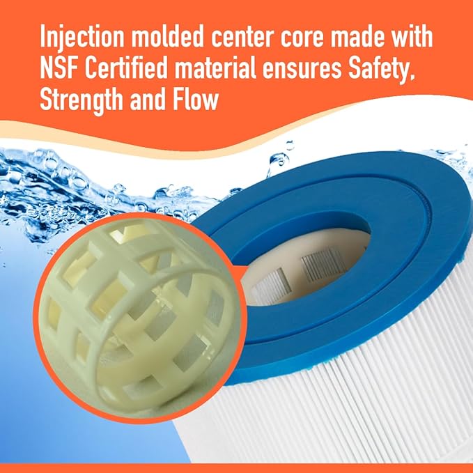 ZOTEE Pool Filter Cartridge Unicel C-9419, Filbur FC-0688 SP200, Predator 200 PENTAIR Clean & Clear 200 PAP200, 59054400, Pure N Clean PC-0688, R173217, 1 Pack