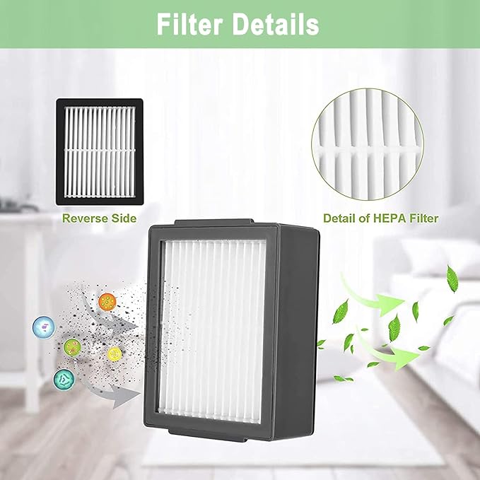 roomba i7 replacement parts for irobot Roomba i3 i3+ i4 i6 i6+ i7 i7+ i8 i8+/Plus E5 E6 E7 J7 I,E &J Series vacuum cleaners, 3 set of rubber brushes 10 filters 10 side brushes