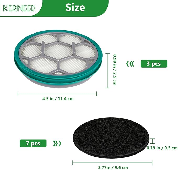 Hepa Filter Sponge Replacement Accessories for Neakasa/Neabot P1 Pro Pet Grooming Kit & Vacuum(3 Hepa Filters+7 Sponges)
