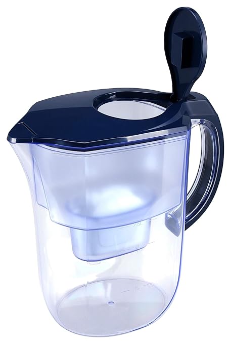 Ultra Premium 3.8L Alkaline Water Filter Pitcher BPA Mineralized pH 9.5 Activated Carbon Filter for Healthy Drinking Water(Black)