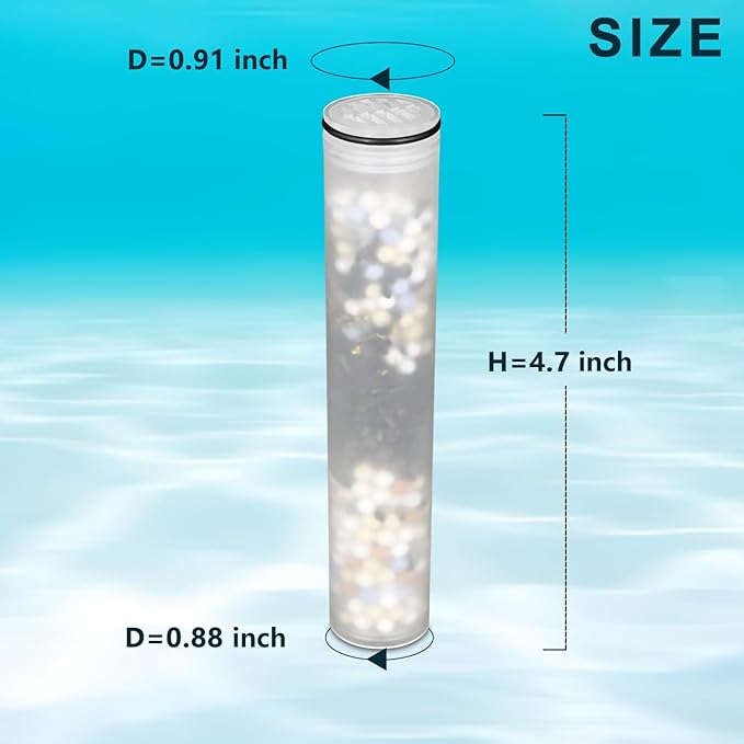 Shower Filter compatible with MakeFit SSJ781/DSSJ781/ DSSJ781-01& HOPOPRO HSF-002 Shower Head Filter Replacement (15 Stage Filters),for Hard Water - Filters Chlorine -4 Pack