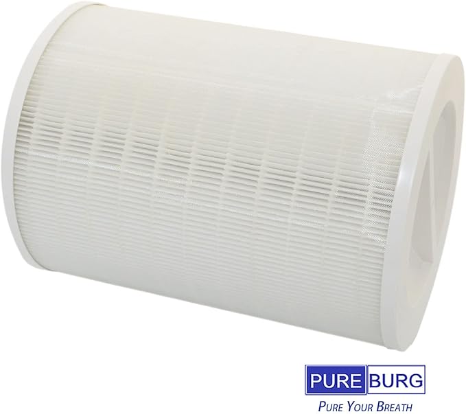 PUREBURG R-M003 Replacement Filter Compatible with RENPHO R-M003 Air Purifier R-M003-F1 R-M003-F2,H13 HEPA Activated Carbon 2-in-1 4-Stage Filtration