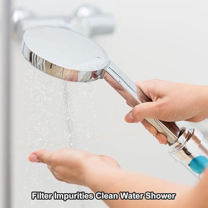 uxcell 12 Pcs Shower Head Filter 3.5 Inch PP Cotton Filter Cartridge Replacement High-Pressure Handheld Fan Shower Jet Sets