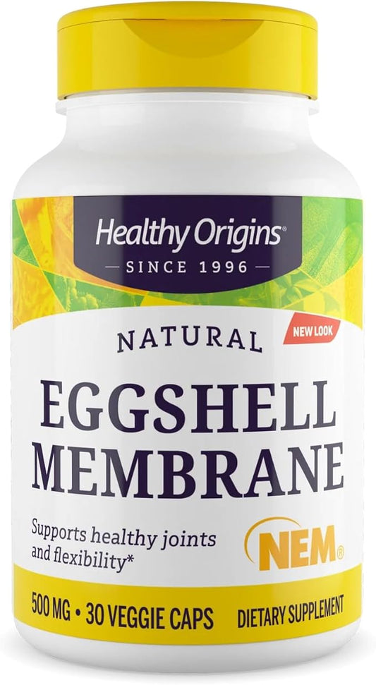 Healthy Origins Eggshell Membrane 500 mg (NEM, Non-GMO, Gluten Free, Joint Support), 30 Veggie Caps