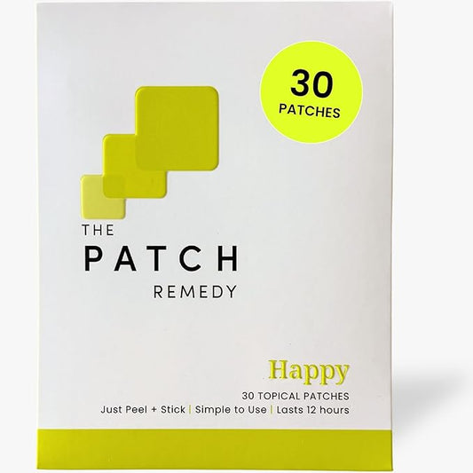 Happy Patch | 5-HTP, L-Theanine, Rhodiola, Inositol, B6, Vitamin D3 | 30 Patches