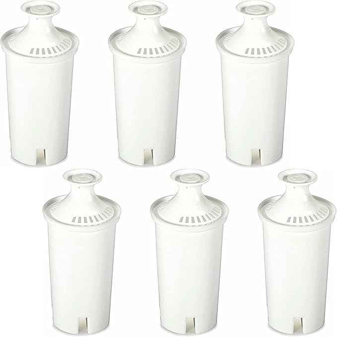 Life Ionizer - Alkaline Brita Pitcher Replacement Water Filter - Brita Pitchers Compatible Alkaline Water Pitcher Replacement Filter - Enhances Taste and pH Level of Brita Pitcher Water - Pack of 6