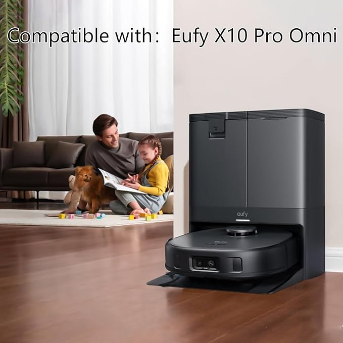 Yivy 29 Pack Accessories Kit Replacement Parts Compatible with Eufy X10 Pro Omni Robotic Vacuum Cleaner,2 Main Brushes,6 Sweeping Brushes,4 HEPA Filters,6 Vacuum Bags,8 Mop Pads,etc.