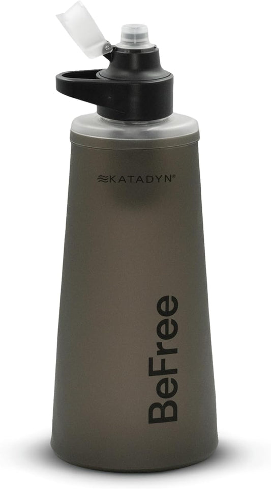 Katadyn BeFree 1.0L Ultralight Collapsible Water Filter Bottle for Hiking, Camping, Backpacking
