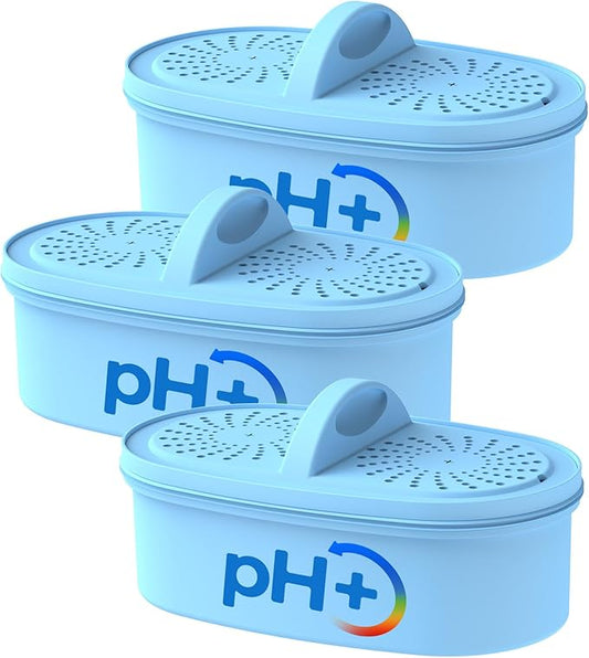 Alkaline Water Filter Replacement for All Waterdrop Pitcher and Dispenser Filtration System, Fits Waterdrop WD-PF-AL, Reduces PFOA/PFOS, Chlorine, Last Up to 100 Gallons, 3 Packs, AQUA CREST