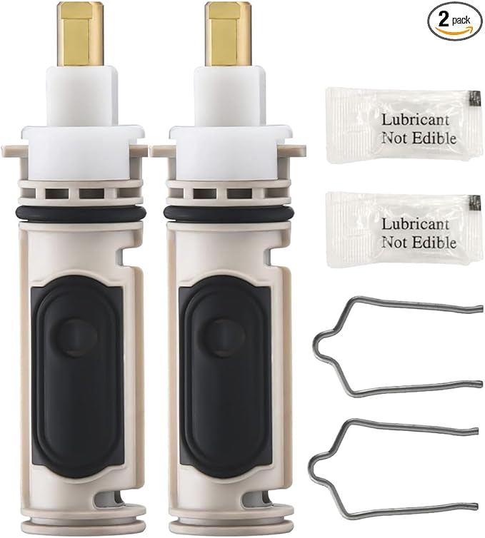 1222 Replacement Cartridge for Moen, （Set of 2）Compatible with Moen One Hanlde Posi Temp Faucet, Bathtub Shower Valve Parts