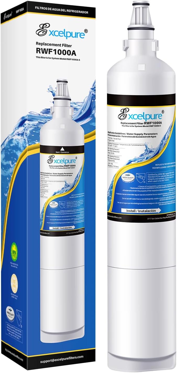 5231JA2006A Replacement for LG LT600P,5231JA2006B, Kenmore 46-9990, 5231JA2006F,R-9990, 5231JA2006E, LFX25975ST, LFX25960ST, EFF-6003A, LFX23961ST, SGF-LB60, Refrigerator Water Filter, 1PACK