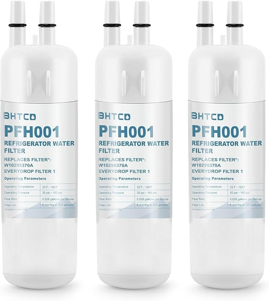 Water Filter Replaces WRS325SDHZ/ WRS325FDAM/ WRS325SDHW/ WRS325SDHB/ WRS325FDAW/ WRS325FDAB/ WRS325SDHV Model for Whirlpool Refrigerator- NSF Certified(3Pcs)