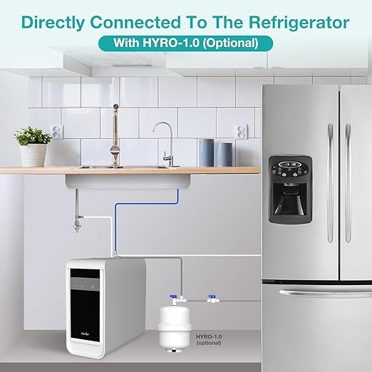 SimPure Q3-600T Reverse Osmosis System, 600 GPD Under Sink RO Water Filtration with T33 Faucet, 8 Stage Tankless RO Water Filter, Near 0 TDS, Improve Taste, CEC/FCC Listed