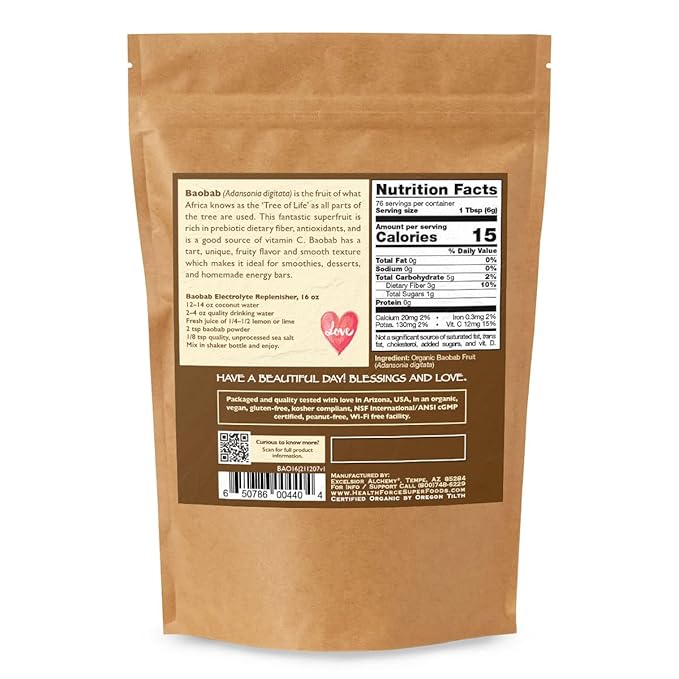 Baobab Fruit - 16 oz Powder