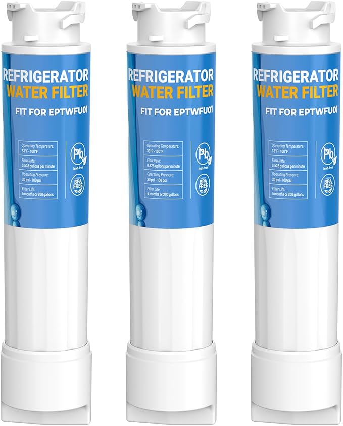 Water Filter Replacement for EPTWFU01 Frigi-Daire Water Filter, Compatible with Pure-Source Ultra 2, EWF02, 012505454226, 4562222 Filter,|3pack
