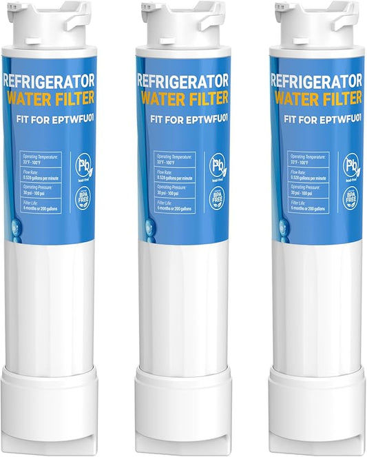 Water Filter Replacement for EPTWFU01 Frigi-Daire Water Filter, Compatible with Pure-Source Ultra 2, EWF02, 012505454226, 4562222 Filter,|3pack