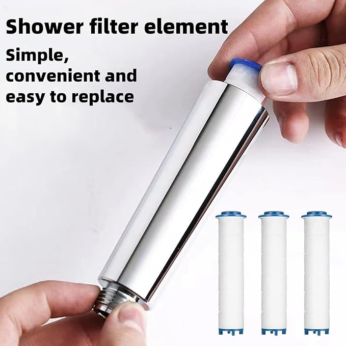 Shower head Filters, 10 Pcs, Ion Shower Drops Head Filter, PP Cotton Filtered Shower Handheld, Filter Element Multiple Specifications, Suitable for Different Models of Shower Heads (White, 6cm/2.36in)