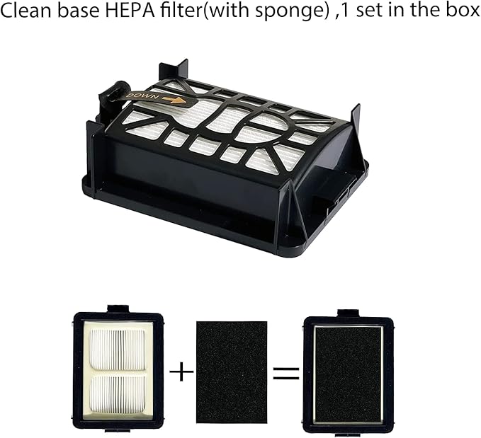 Replacement Parts Accessories for Shark AV2610WA RV2610WA RV2410WD Matrix Plus 2- in-1,2 Main Brush,4 Filters,3 Mop Pads,6 Side Brushes,2 Pre Filter,&1 Pre-Motor 2 Foam Filter