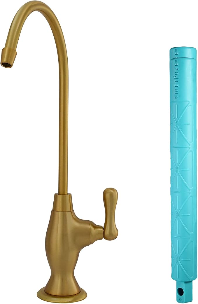 Non-airgap RO Faucet Reverse Osmosis Drinking Water Filtration System Water Dispenser Spout (Classic Bronze). Vase Style with Faucet Wrench. NSF Certified.