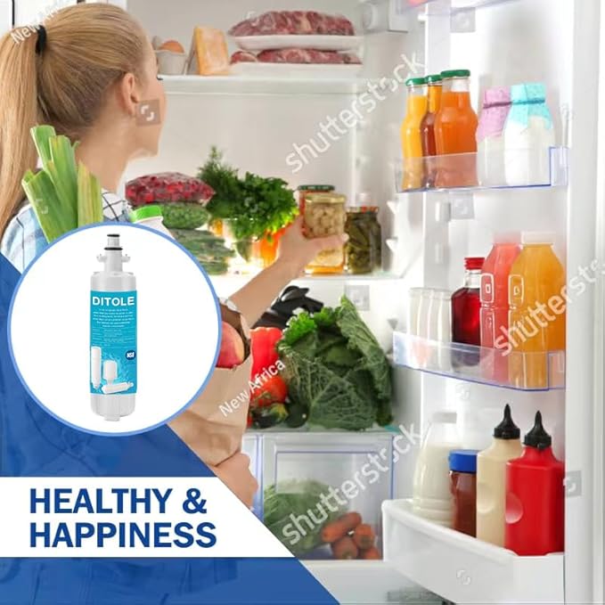 ADQ36006101 9690 Water Filter Replacement for LG LT700P, Kenmore Elite 46-9690 ADQ36006102, RWF1200A, CLCH106, RWF1052 LFX28968ST LFXS29626S LFXS30766S LFX31925ST LFX31945ST Refrigerator.1 Pcs