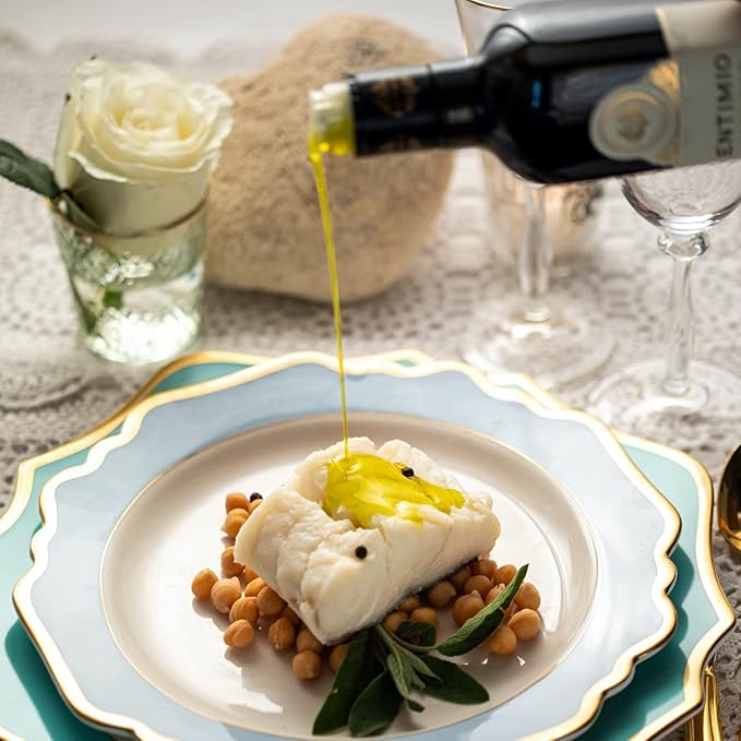 Entimio Cortese +700 mg/kg Polyphenol Rich Organic Extra Virgin Olive Oil, New 2024-2025 Early Harvest Italian Olive Oil from Tuscany, Italy, 2025 Gold Winner, Cold Extracted, Lab Tested - 16.9 fl oz