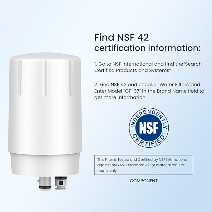 GLACIER FRESH Faucet Filter Replacement, Replacement for Brita Faucet Filter, 36311 On Tap Water Filter, Compatible with FR-200, FF-100, and All Brita Tap Water Filters (Pack of 4)