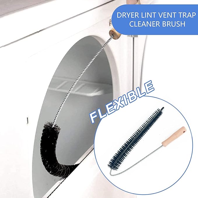 W10120998 Dryer Lint Filter Catcher Stainless Steel Screen Mesh for Whirlpool Kenmore Maytag Dryer Lint Screen Replacement Part W10049360, 8066170 with Clothes Dryer Lint Vent Trap Cleaner Brush