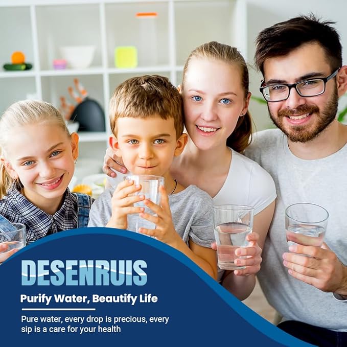 7012333 Compatible with Sub-Zero 7012333 Ice Maker Water Filter, Sub-ZeroUC-151, UC-15I, UC-15IO, UC-15IP, UC-15,UC-151P, Improves the Smell and Taste of Water, Pack of 2, By DESENRUIS