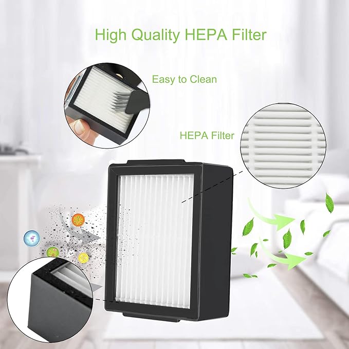 Replacement Parts Accessories for iRobot Roomba i7 j7 i6 i8 i3 i4 i1 e5 e6 I E Series Vacuum Cleaner Includes 1 Pack Bristle Brush,Front Caster Wheel,and 3 Pack Filter,Side Brush