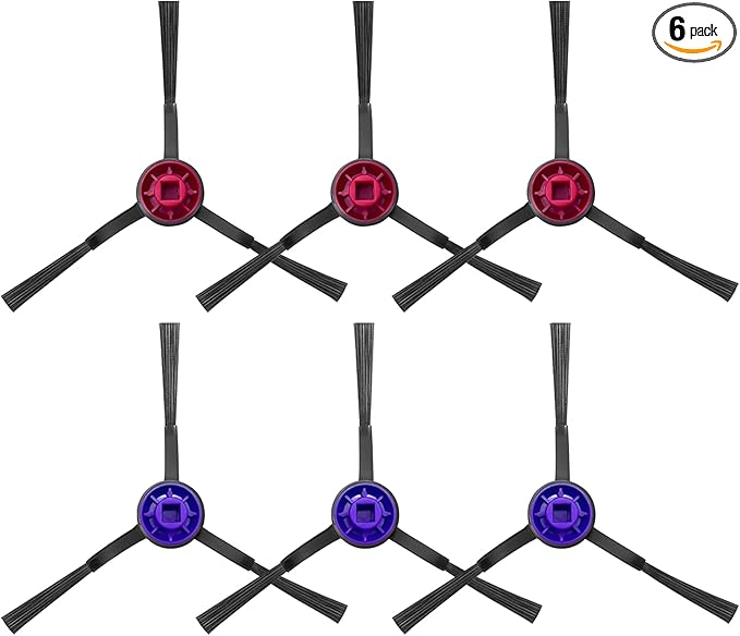 Side Brush Replacement Kits for Eureka E10S E20 Plus Robot Vacuum Cleaner Parts-6 Pack