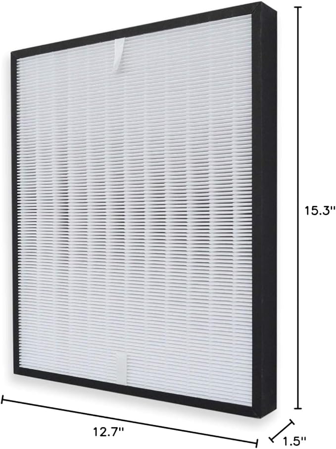 PUREBURG AP350F Replacement Filter Compatible with Envion Allergy Pro AP350 Air Purifier, H13 HEPA High-efficiency Air Clean Dust 1-Pack