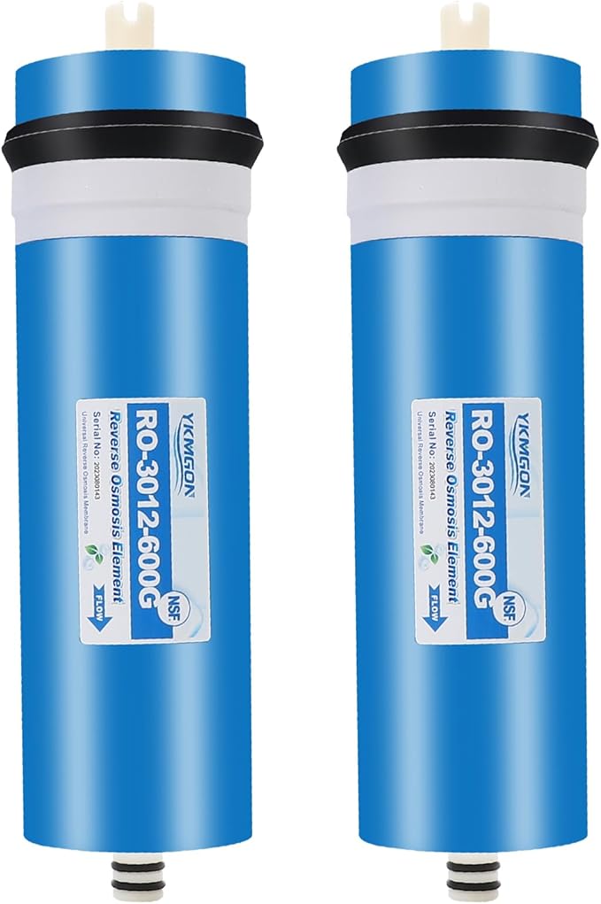 2Pack 600 GPD Universal Reverse Osmosis RO Membrane Element，3.0"x12" Replacement Water Filter,for Under Sink Home Drinking RO Water Purifier System