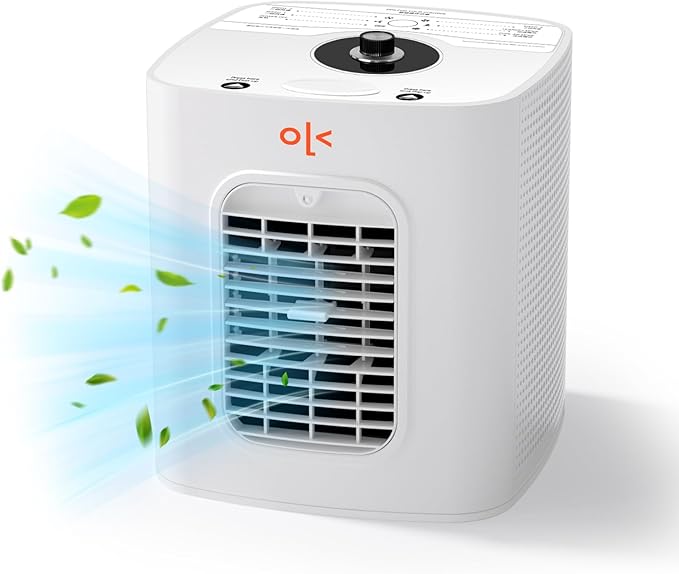 Small Air Purifiers for Home Large Room Covers Up to 1100 Ft², H13 HEPA Double-Sided Air Filter Purifier for Pets, Air Cleaner for Wildfire Smoke, Dust, Smoke, Pet Hair